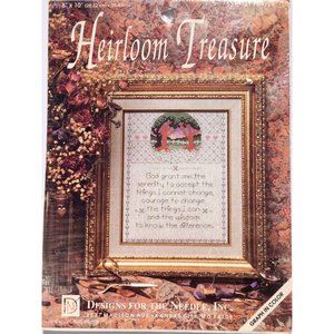 🦋 Serenity Prayer Cross Stitch Kit by Heirloom Treasure Designs #5125